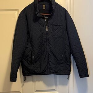 Men's Navy Quilted Jacket